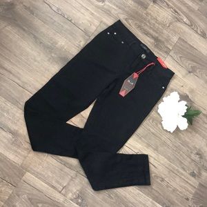 Red blue denim black skinny  jeans. NWT.